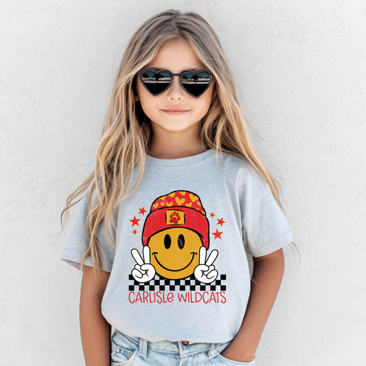 Carlisle Wildcats SmilIng Beanie T-Shirt