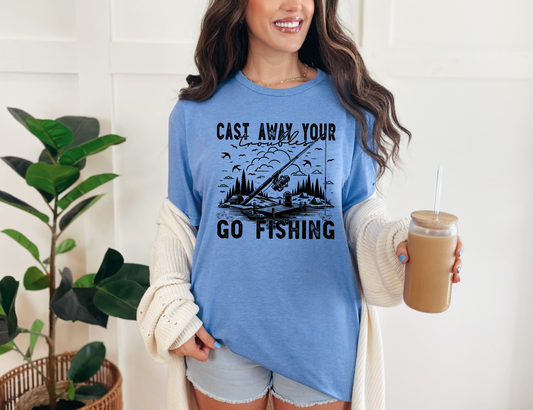 Cast Away Your Troubles T-shirt