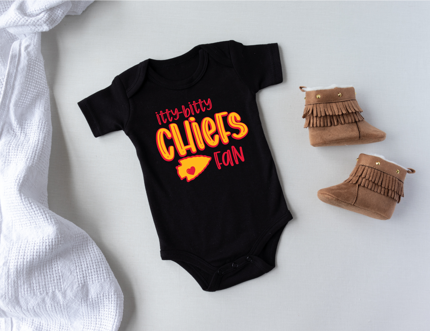 Itty Bitty Chiefs Fan T-shirt/Onesie