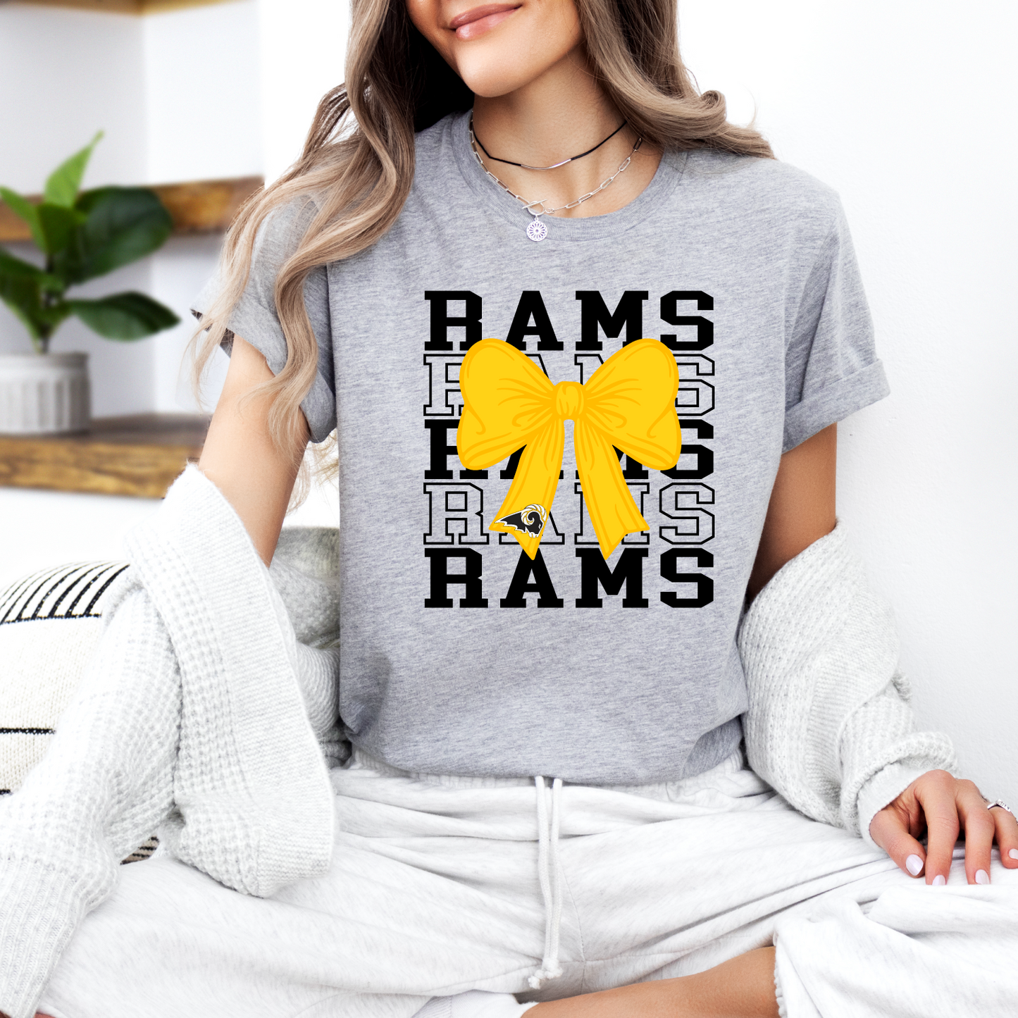 Coquette Bow Rams T-shirt