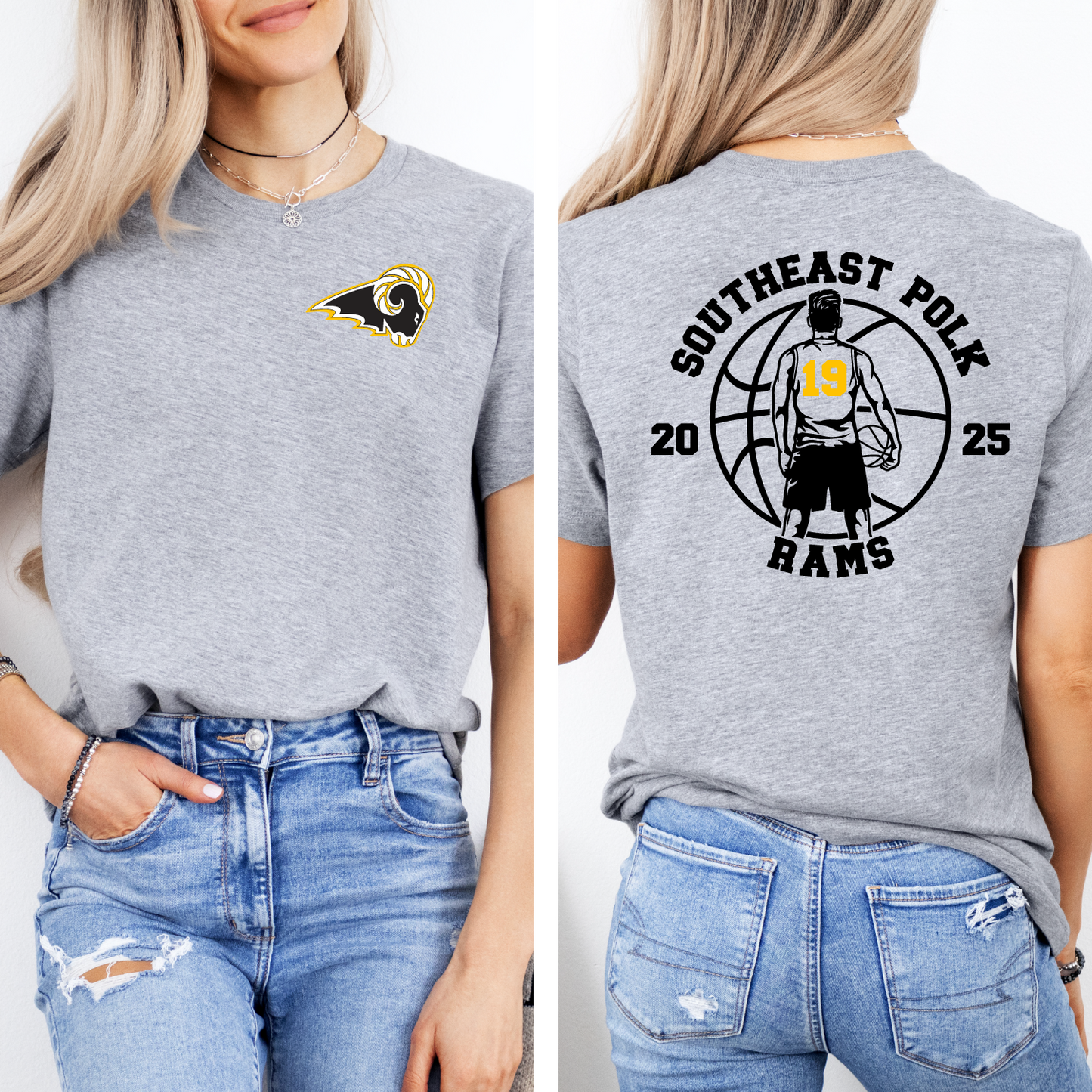Customized SEP Boys or Girls Basketball T-shirt