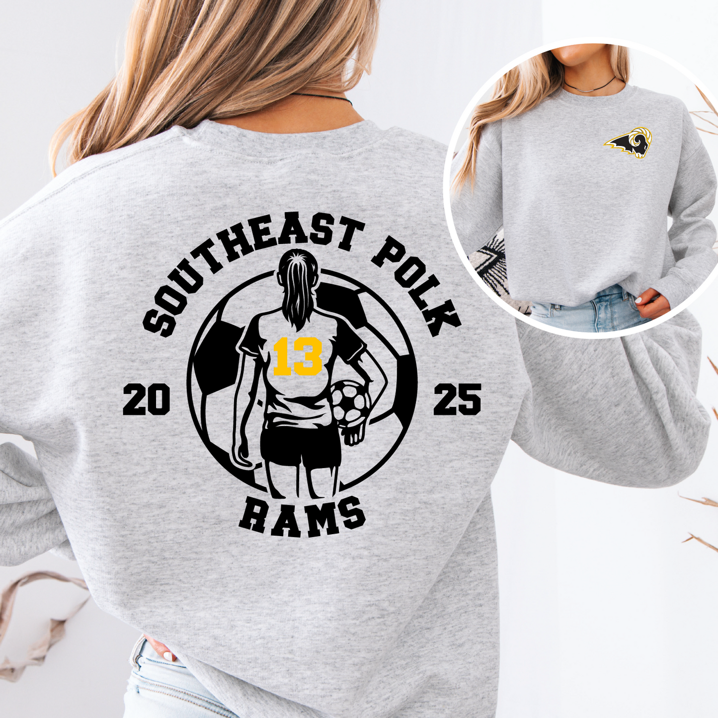 Customized SEP Boys or Girls Soccer Sweatshirt