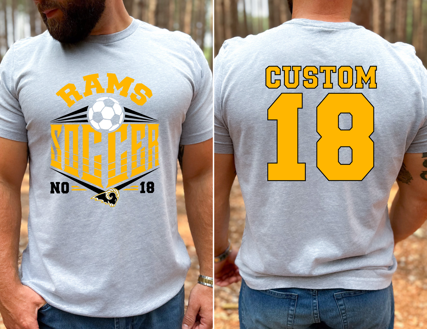 Soccer Customized Rams T-shirt