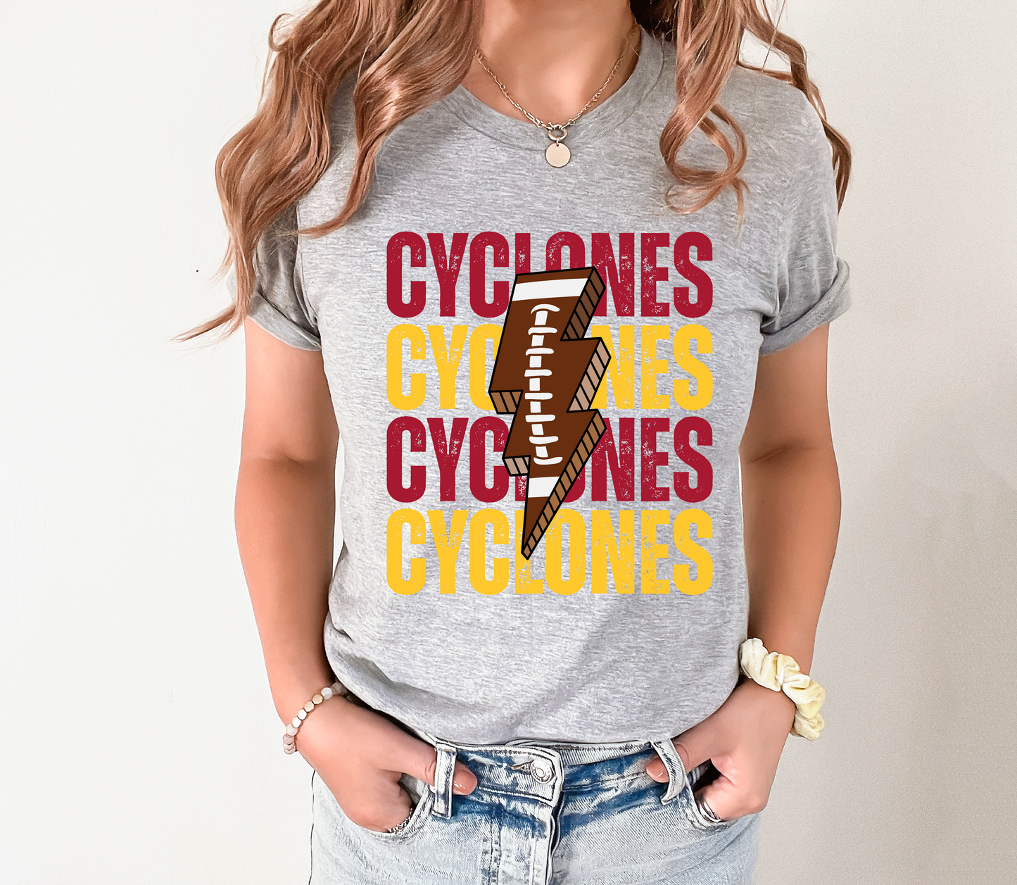 Cyclones Football Bolt T-shirt