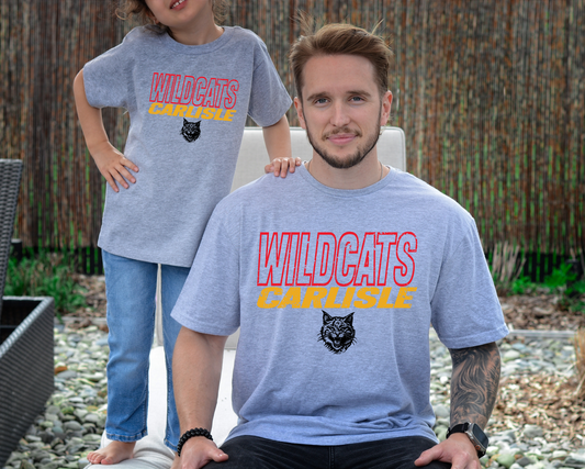 Carlisle Wildcats Outline T-Shirt