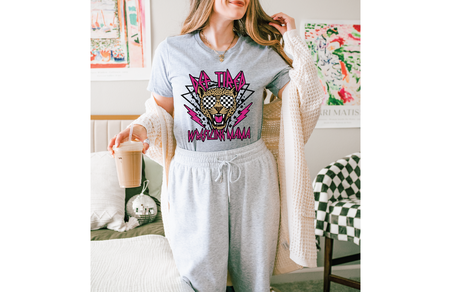 Def Tired Wrestling Mama T-Shirt