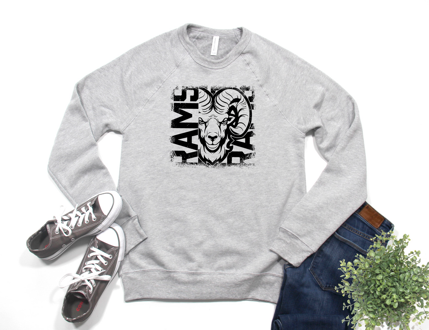 Distressed Rams Sweatshirt