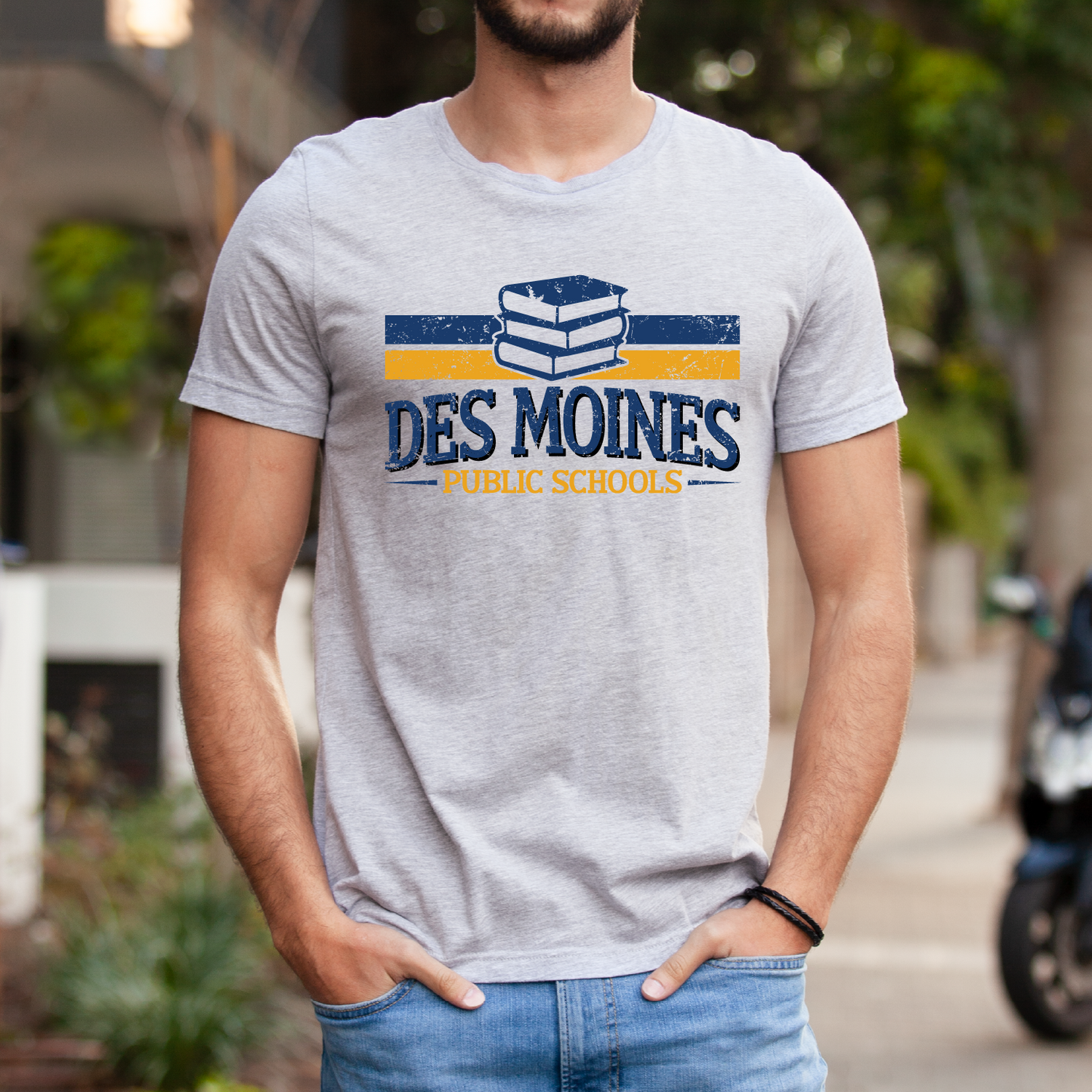 Des Moines Public Schools Linear T-Shirt