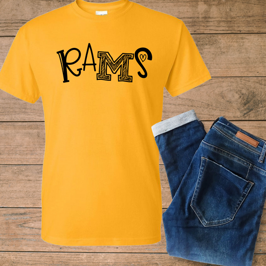 Doodle Rams T-shirt