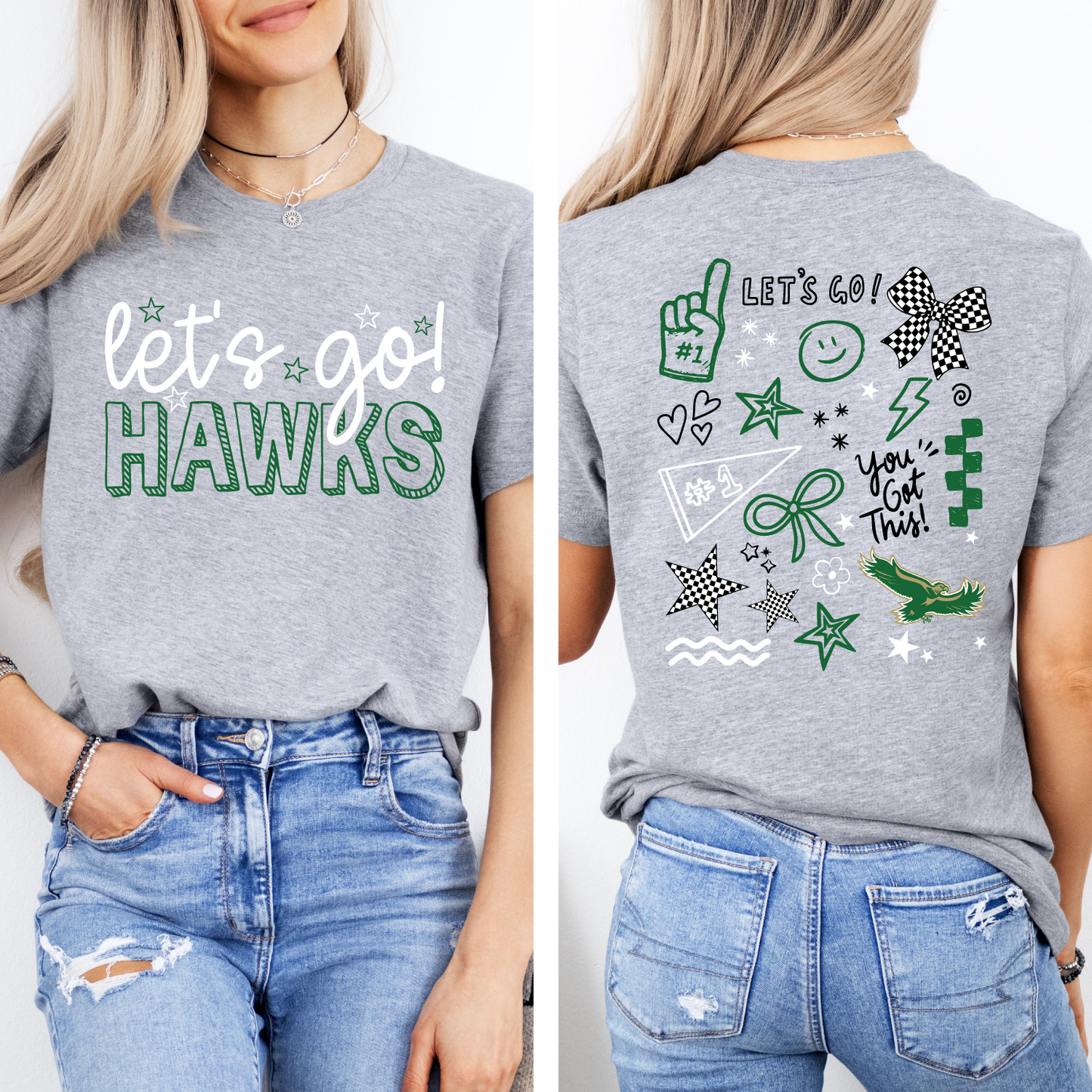 Let's Go WG Hawks Doodle T-Shirt