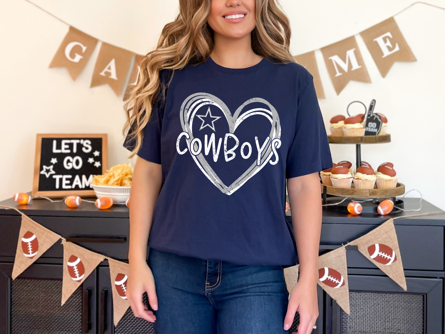 Double Heart Cowboys T-shirt