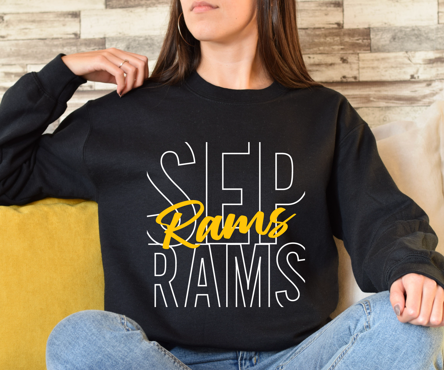 Layered SEP Rams Sweatshirt