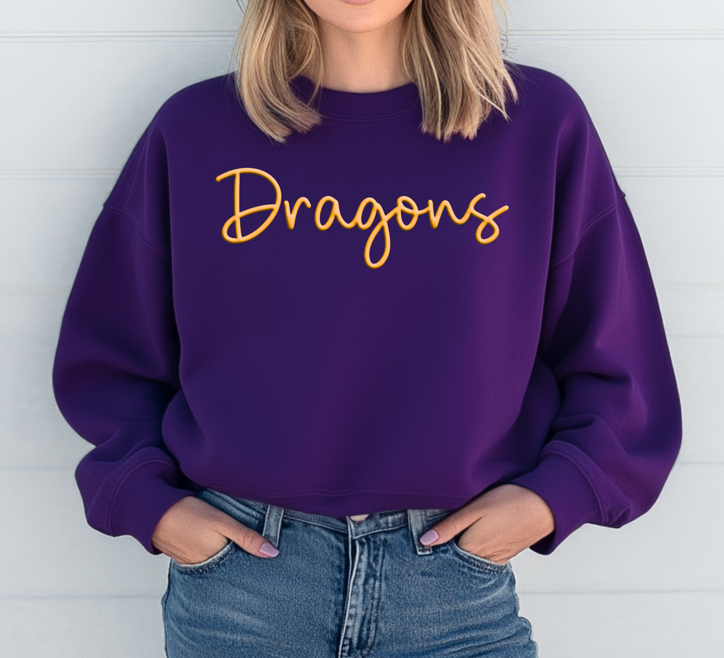 3D Puff Dragons Sweatshirt