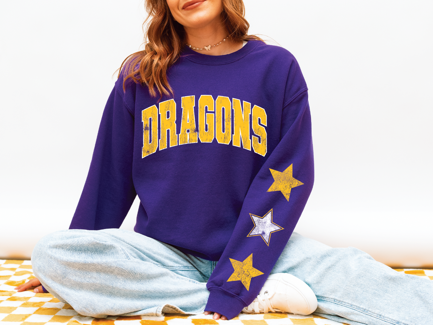 Dragons Star Sleeve Sweatshirt