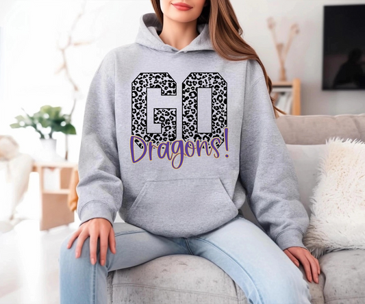 Go Johnston Dragons Leopard Sweatshirt