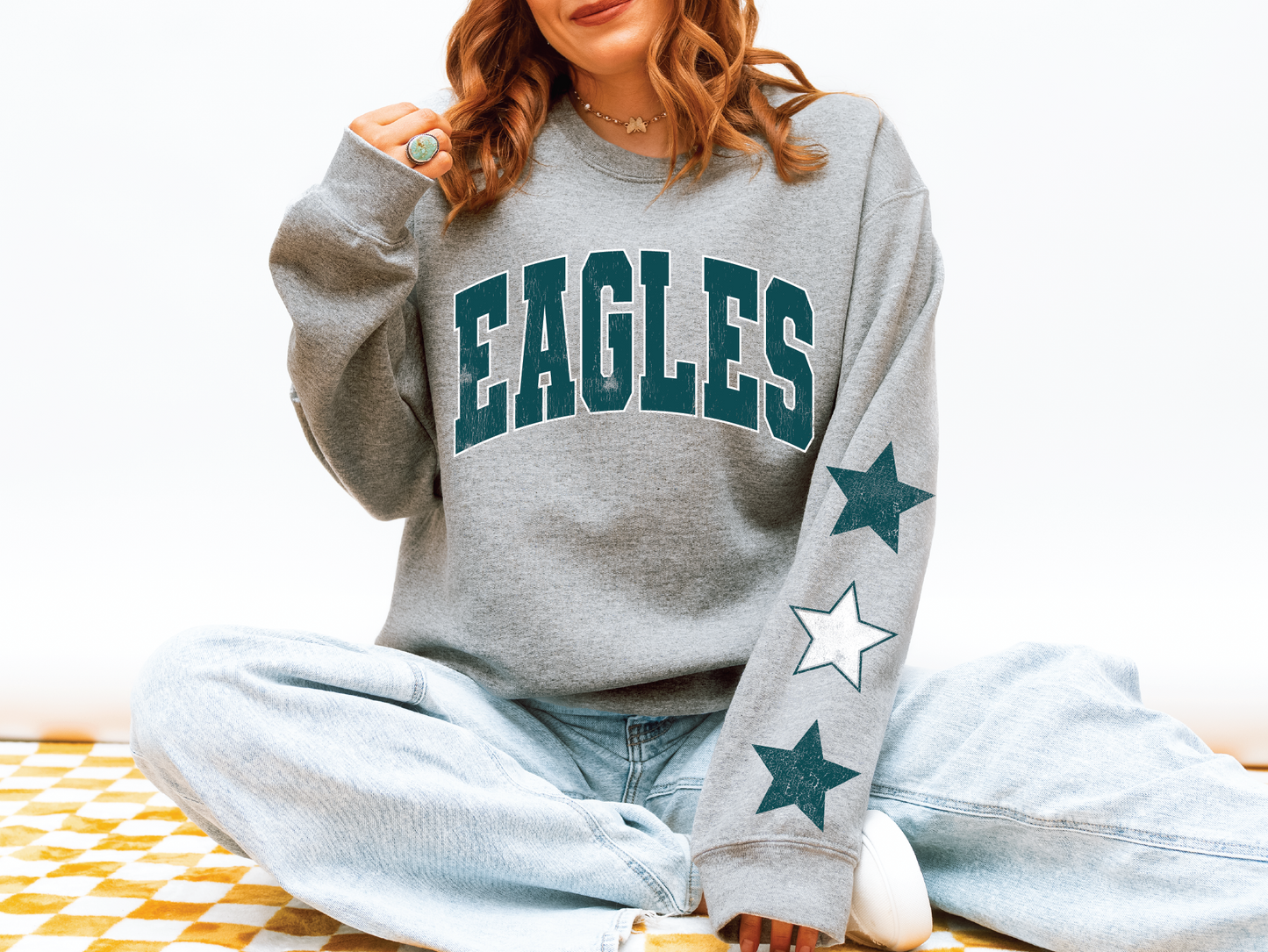 Eagles Star Sleeve Sweatshirt