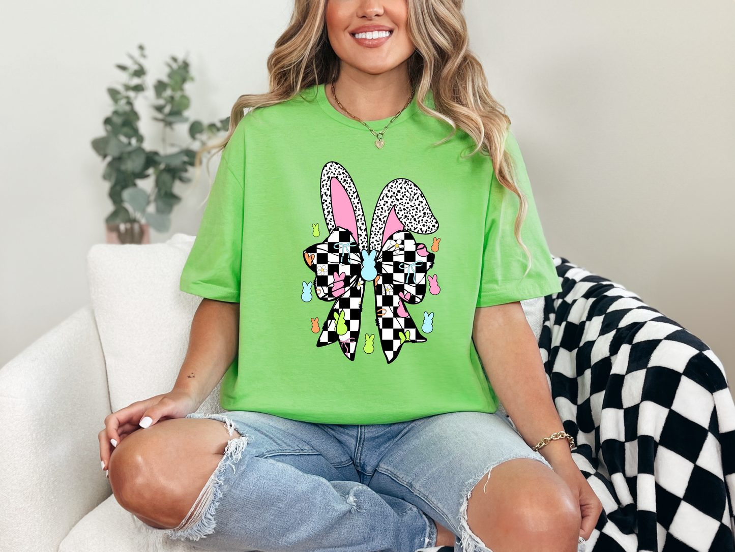 Peepin' Bow Easter T-shirt