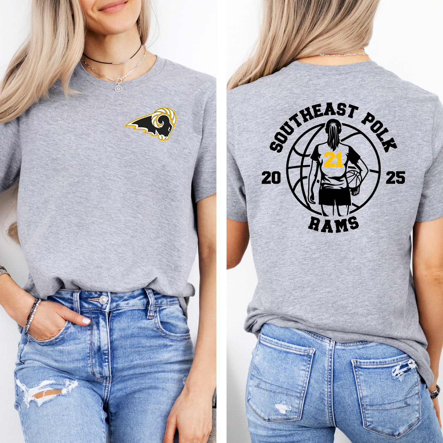 Customized SEP Boys or Girls Basketball T-shirt