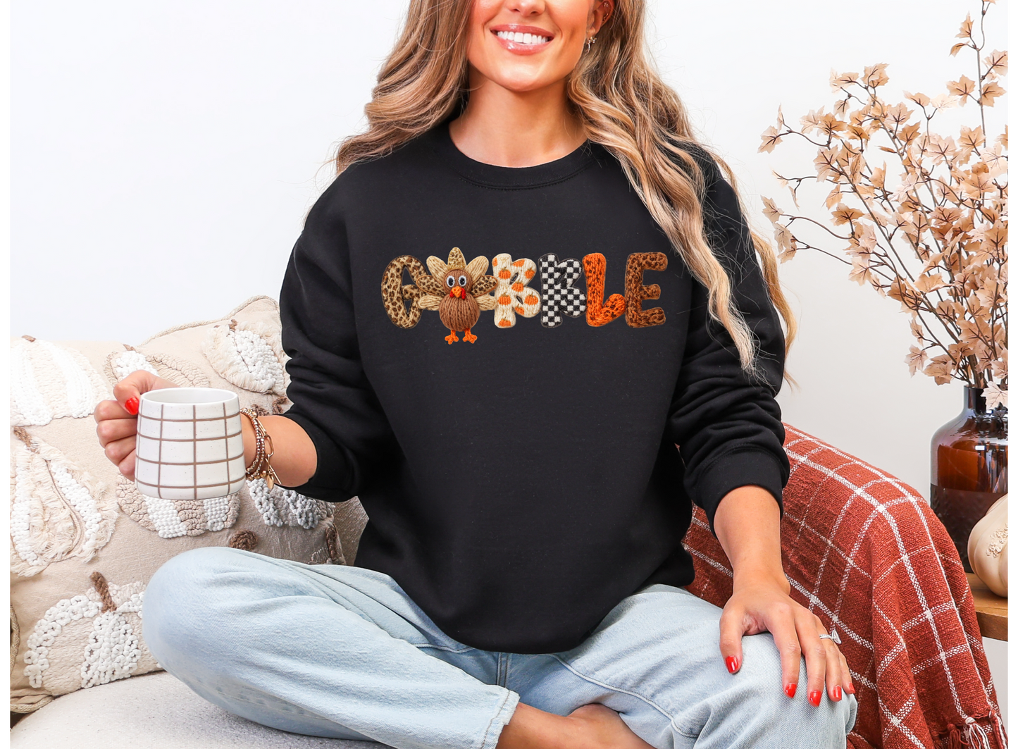 Faux Yarn Gobble Sweatshirt