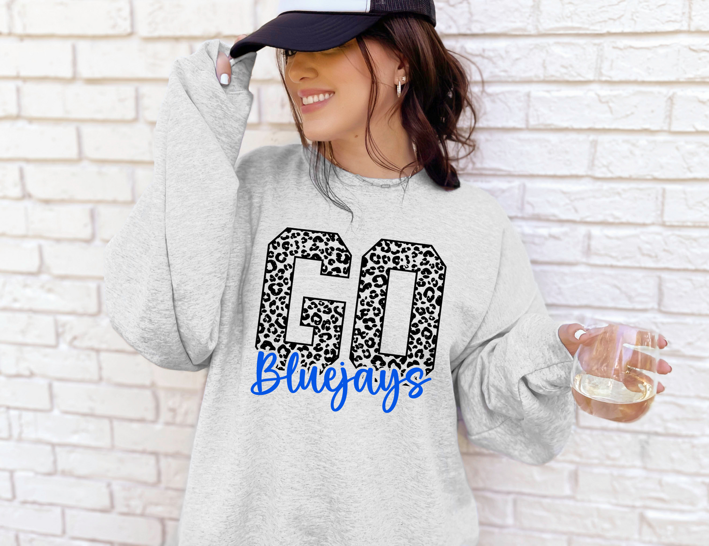Go Bluejays Leopard Sweatshirt