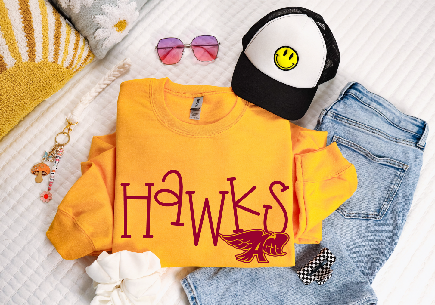 Bouncy Ankeny Hawks Sweatshirt