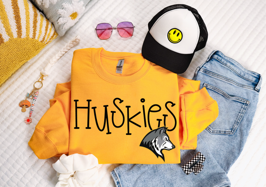 Bouncy Huskies Sweatshirt
