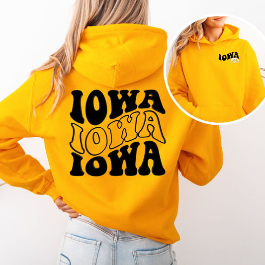 3D Puff Iowa Sweatshirt