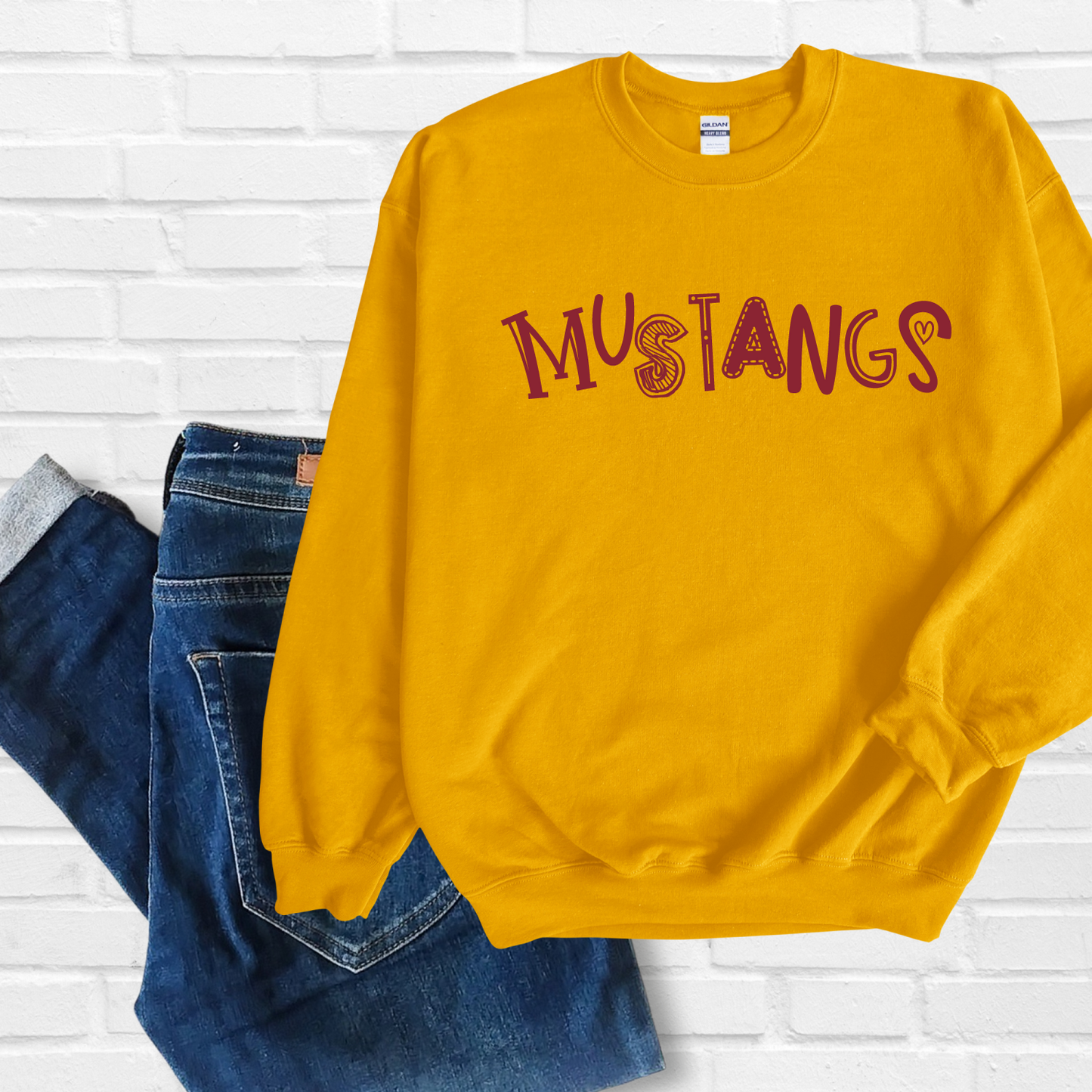 Mustangs Doodle Sweatshirt