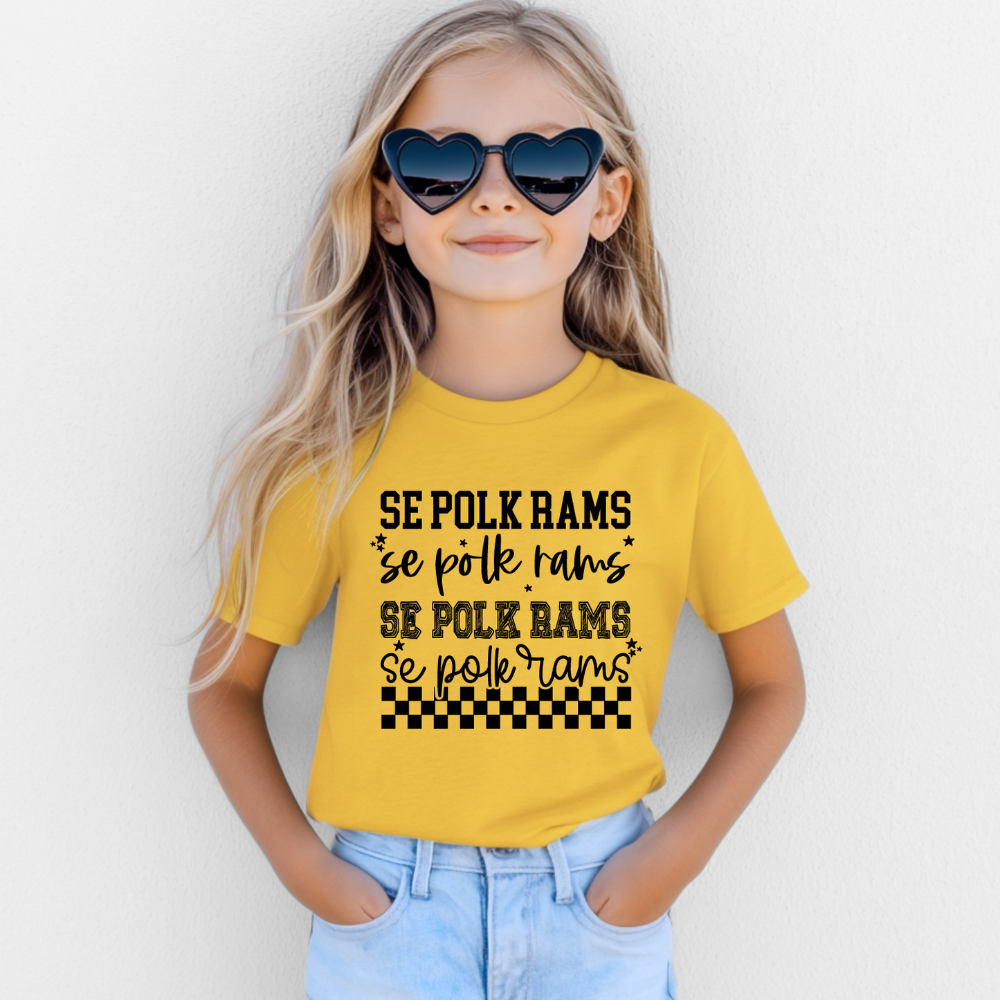 SE Polk Rams Check Stack T-shirt
