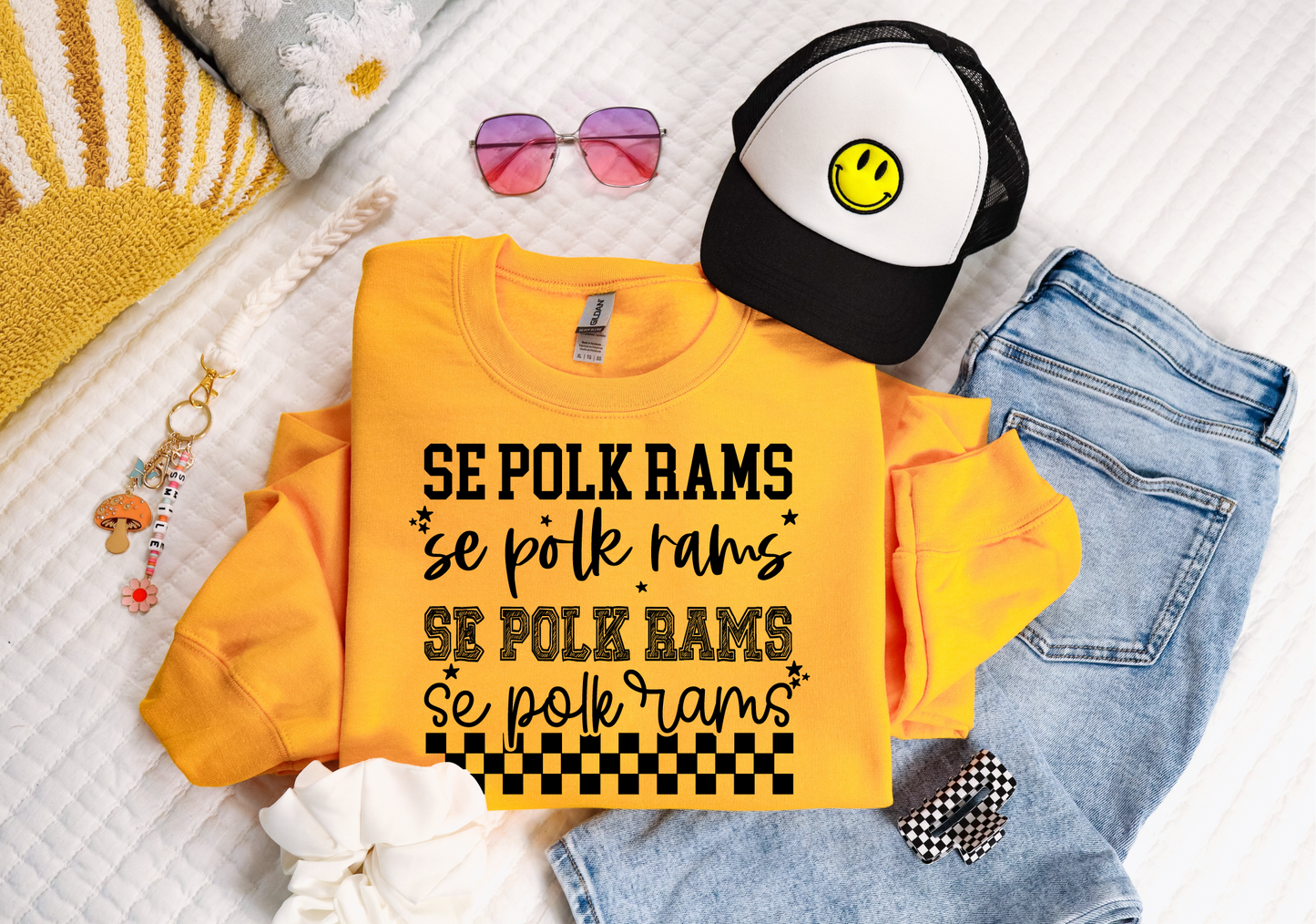 SEP Rams Check Stack Sweatshirt