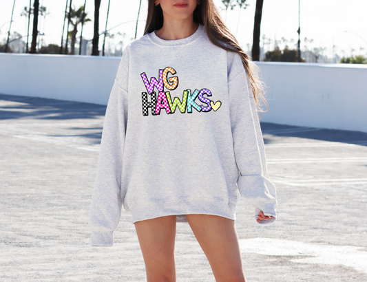 Bright Check WG Hawks Sweatshirt
