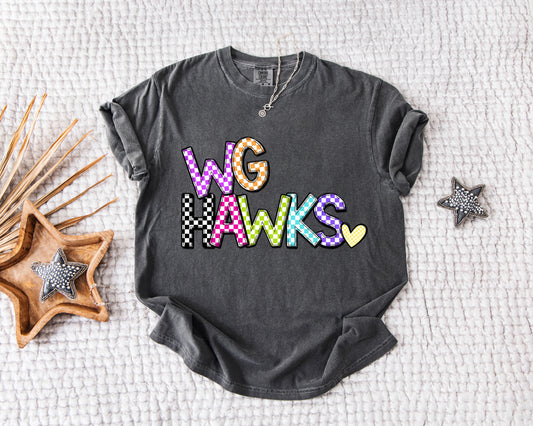 Bright Check WG Hawks T-shirt