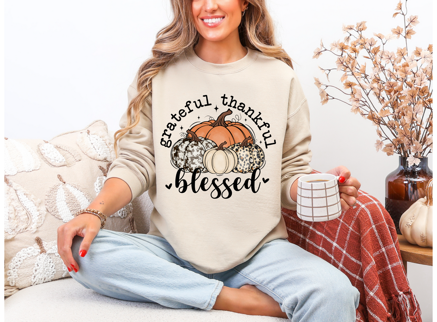 Grateful, Thankful, Blessed Sweatshirt