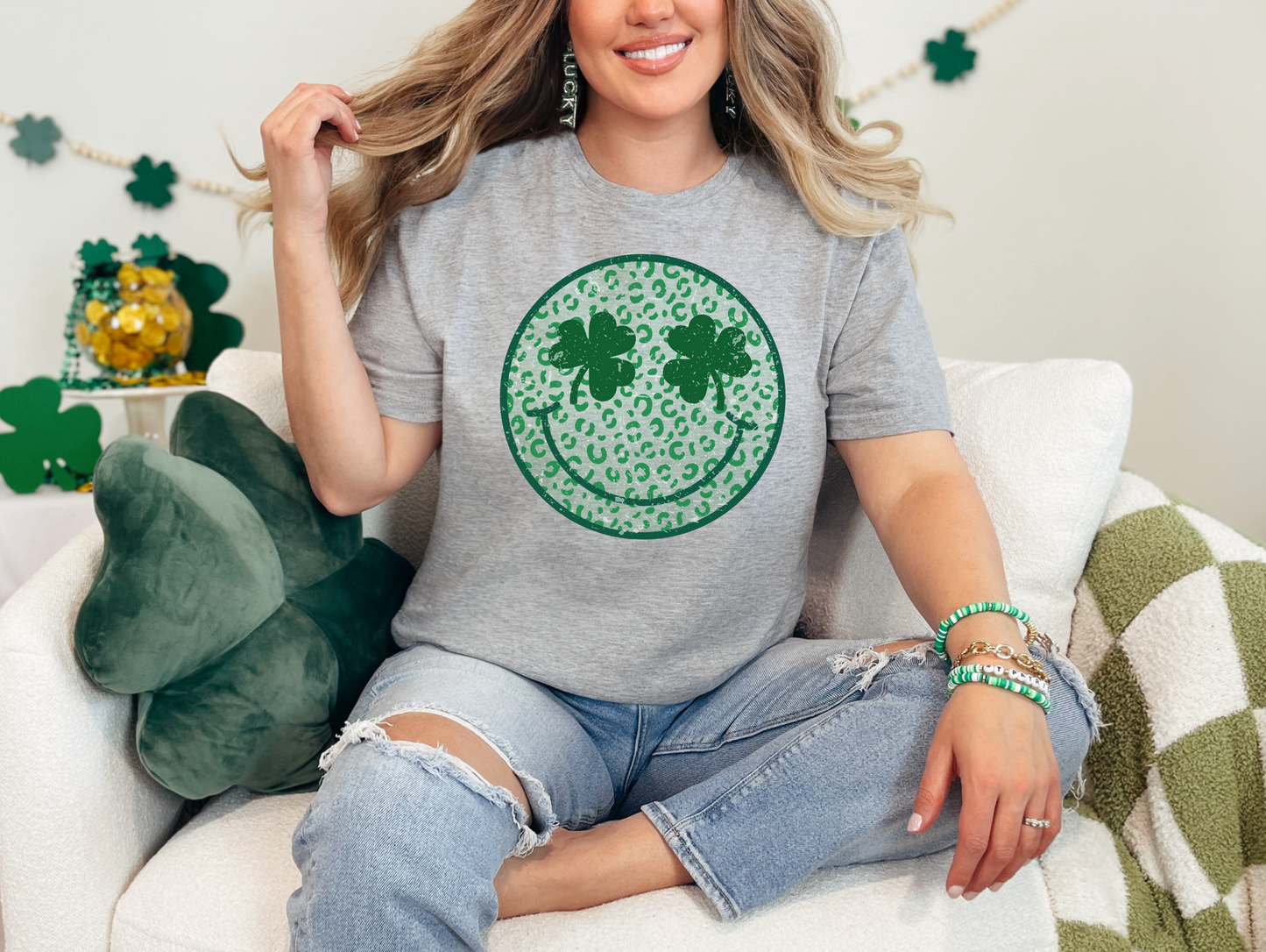 Shamrock Smiley T-shirt