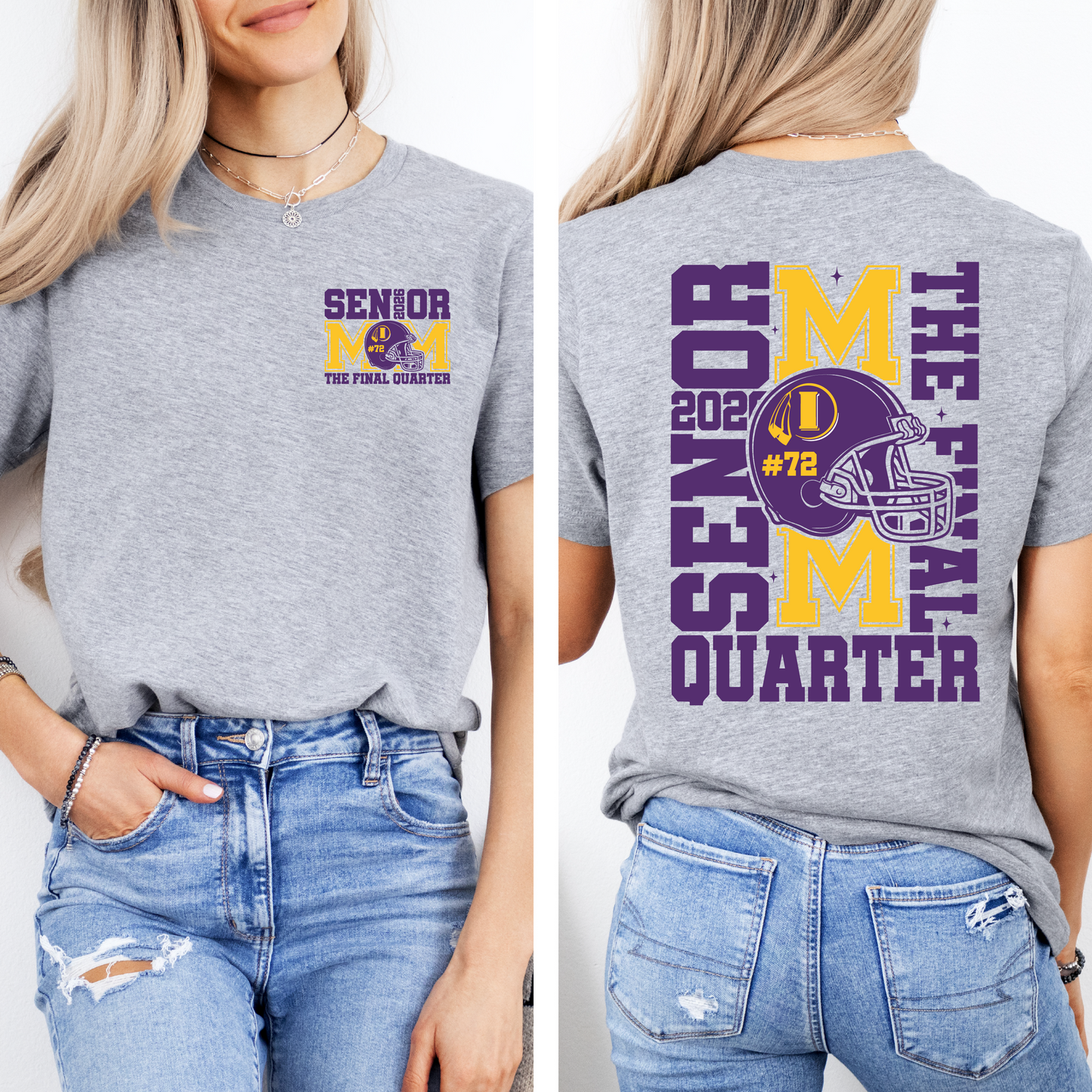Indians Senior Mom Final Quarter FB T-shirt