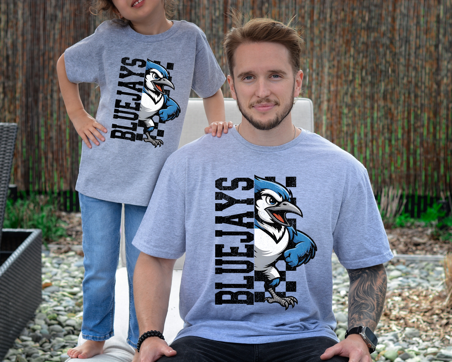 Half Checkered Bluejays T-shirt