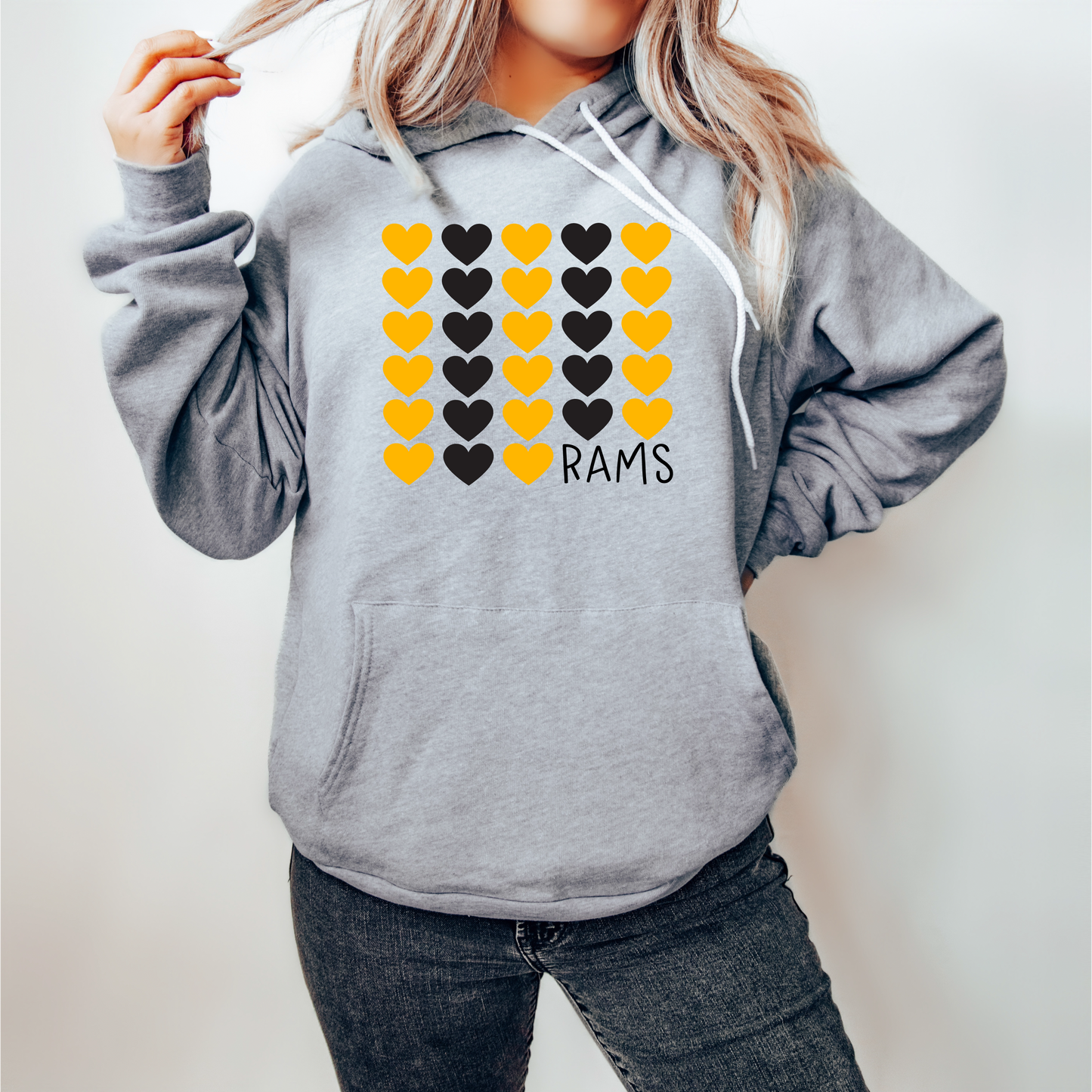 Heart Knit Rams Sweatshirt