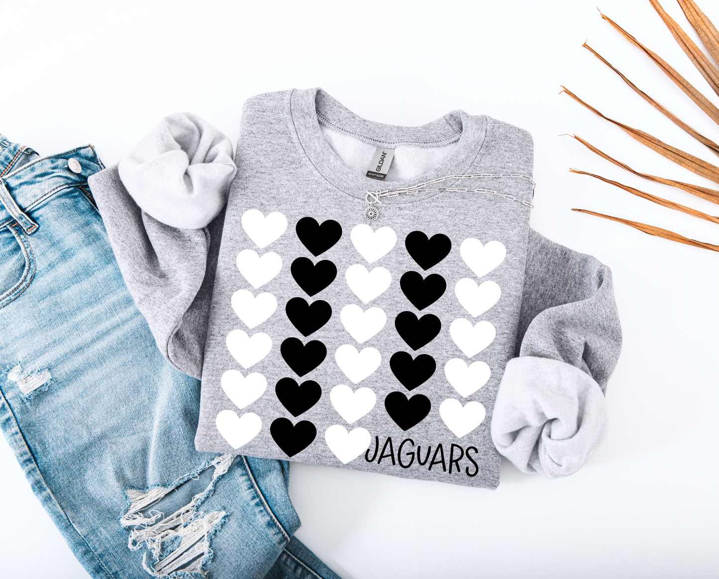Ankeny Centennial Jaguars Heart Knit Sweatshirt