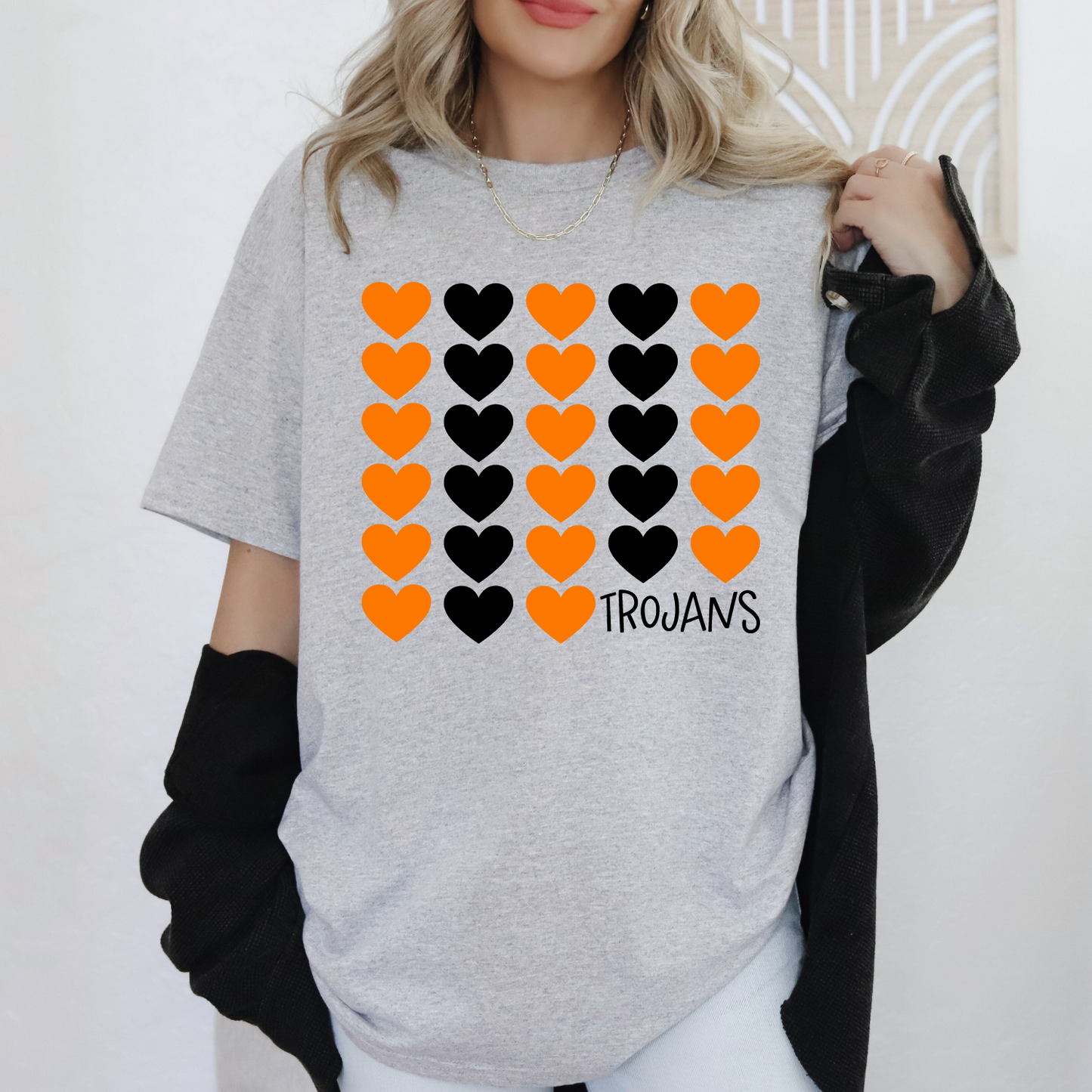 Pleasantville Trojans Heart Knit T-Shirt