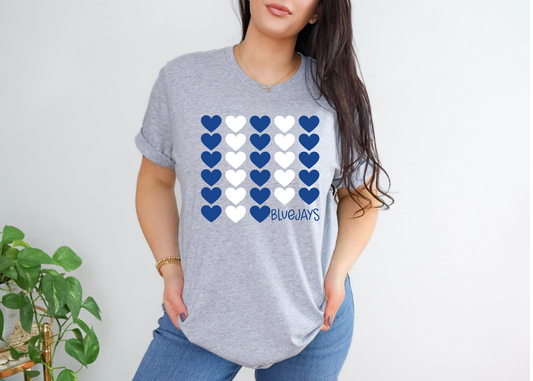 BF Bluejays Heart Knit T-Shirt