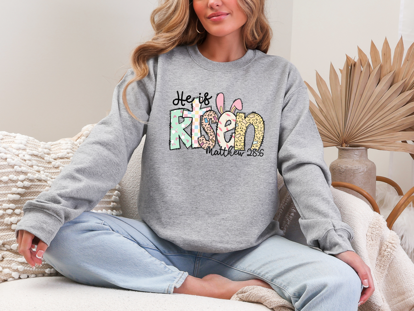 He is Risen Doodle Sweatshirt