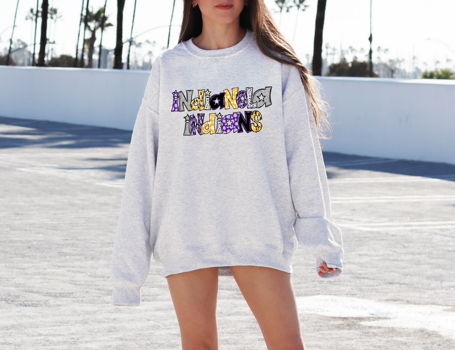 Indianola Indians Doodle Sweatshirt