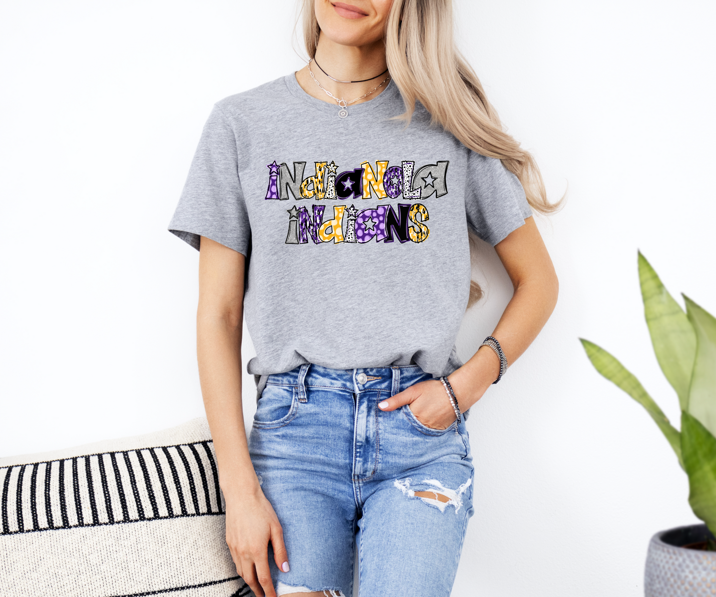 Indianola Indians Doodle T-shirt