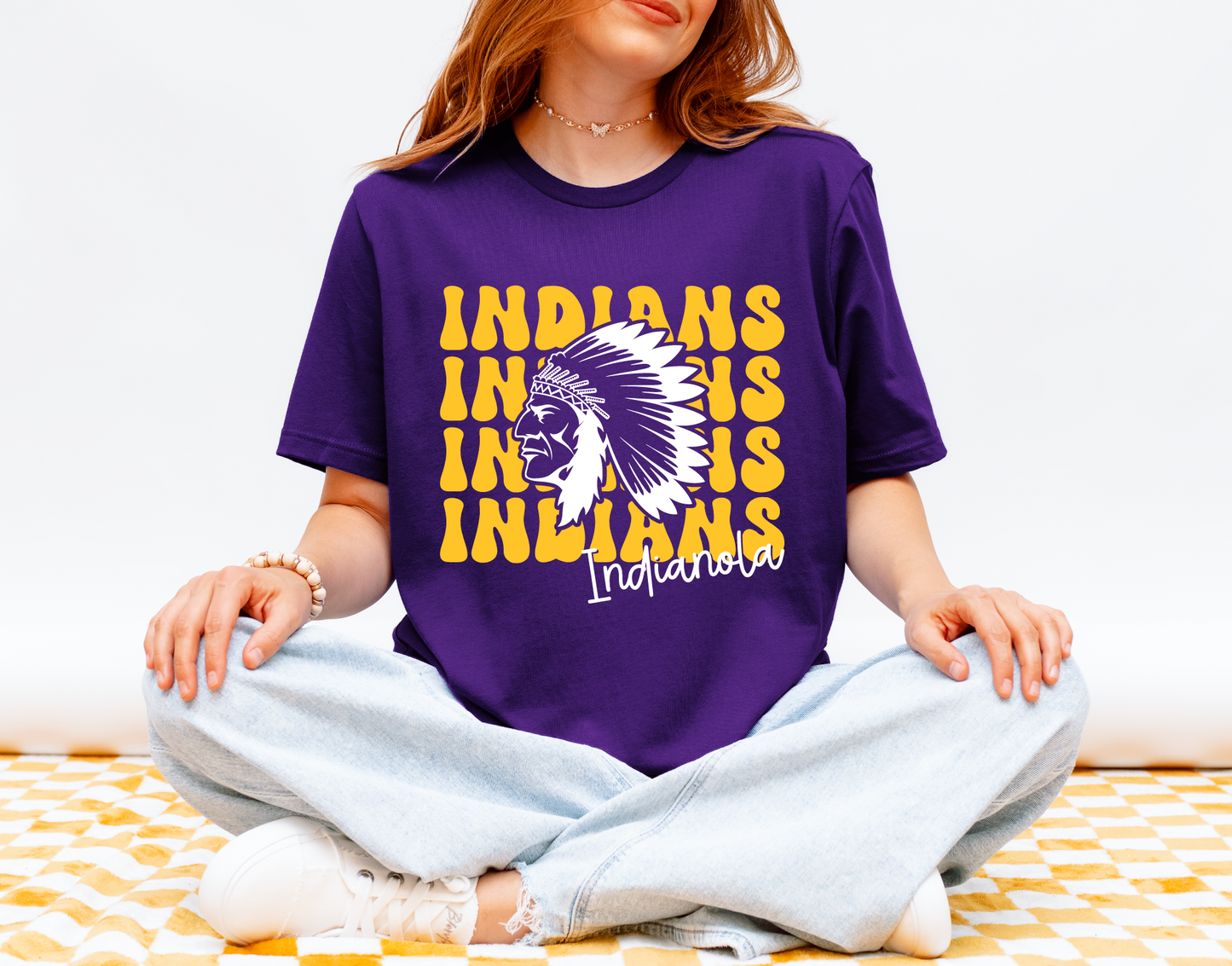 Retro Groovin' Indians T-shirt