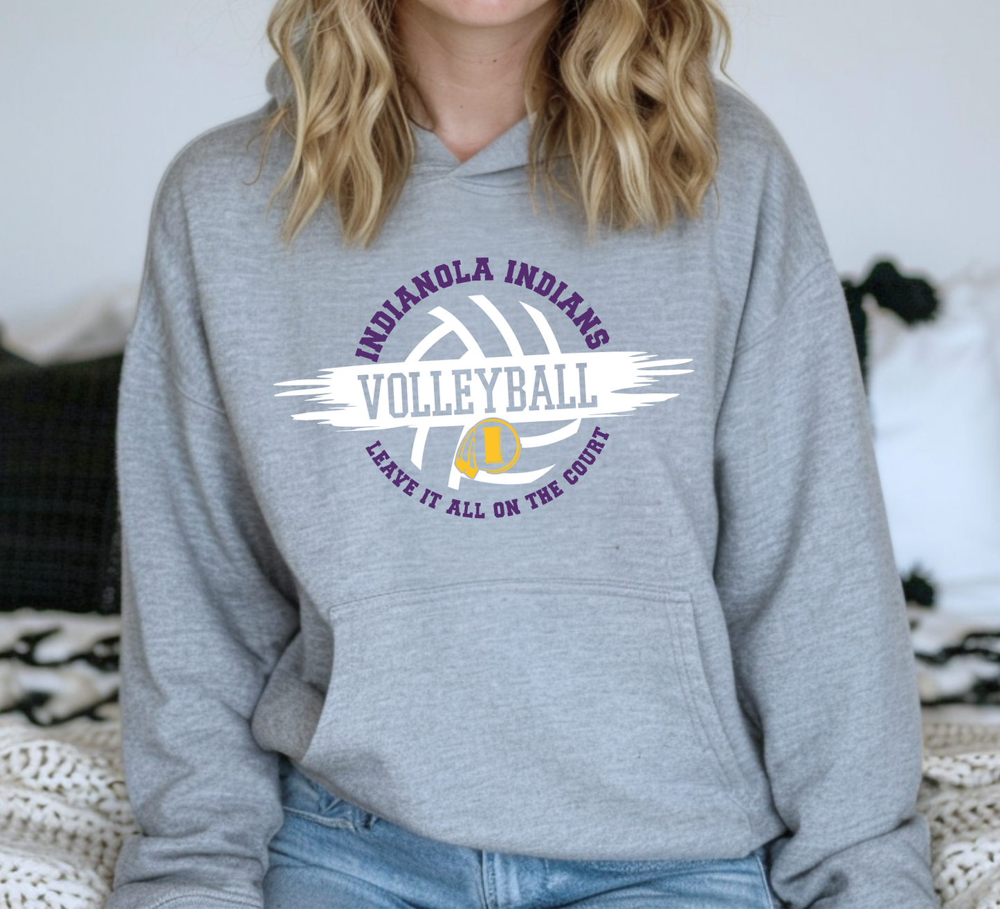 Indians VB Leave it All on the Court Sweatshirt