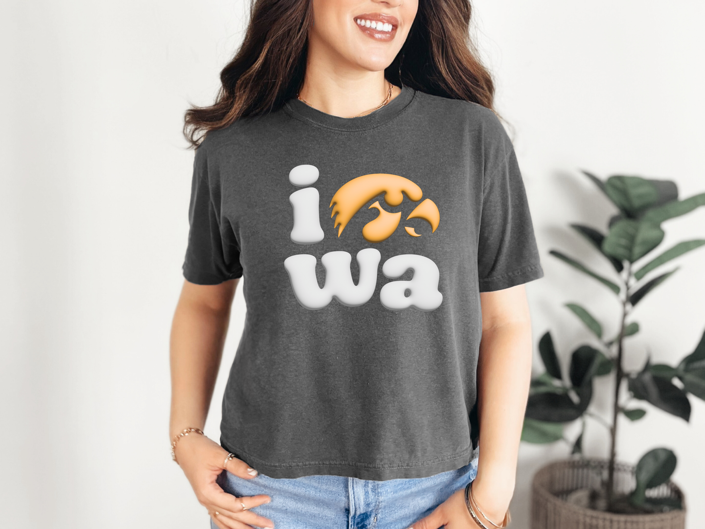 3D Puff Hawkeyes T-shirt