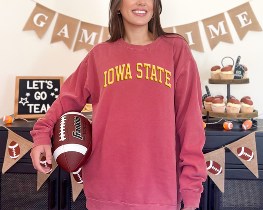 3D Puff Iowa State Sweatshirt