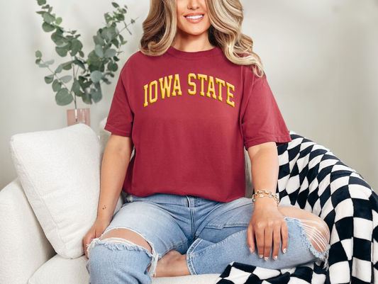 3D Puff Iowa State T-shirt