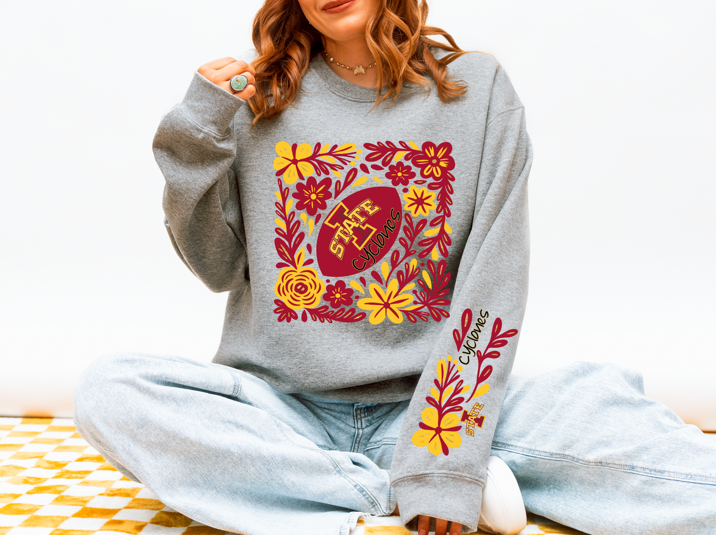 ISU Cyclones Floral Sweatshirt