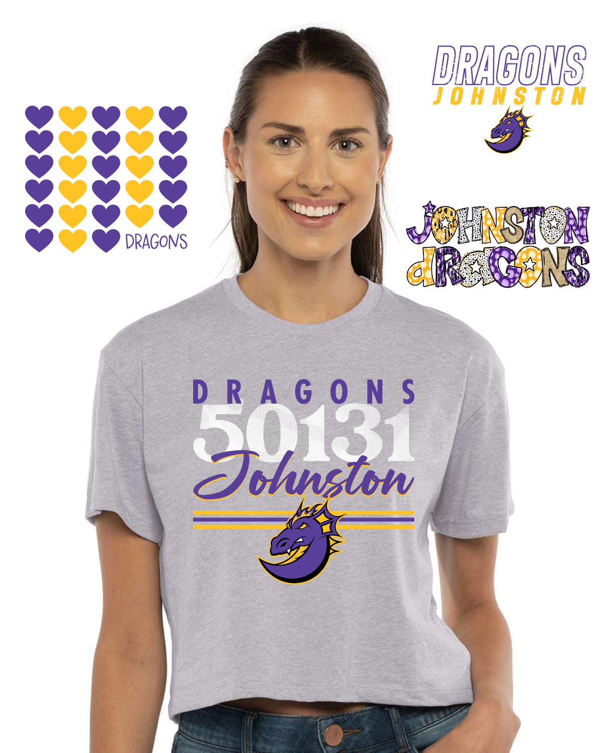 Johnston Dragons Crop Top - ANY design